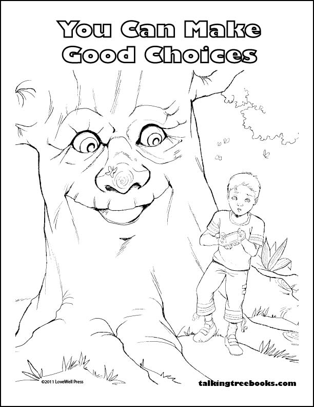 Make Good Choices - Elementary Social Emotional Learning Coloring Page