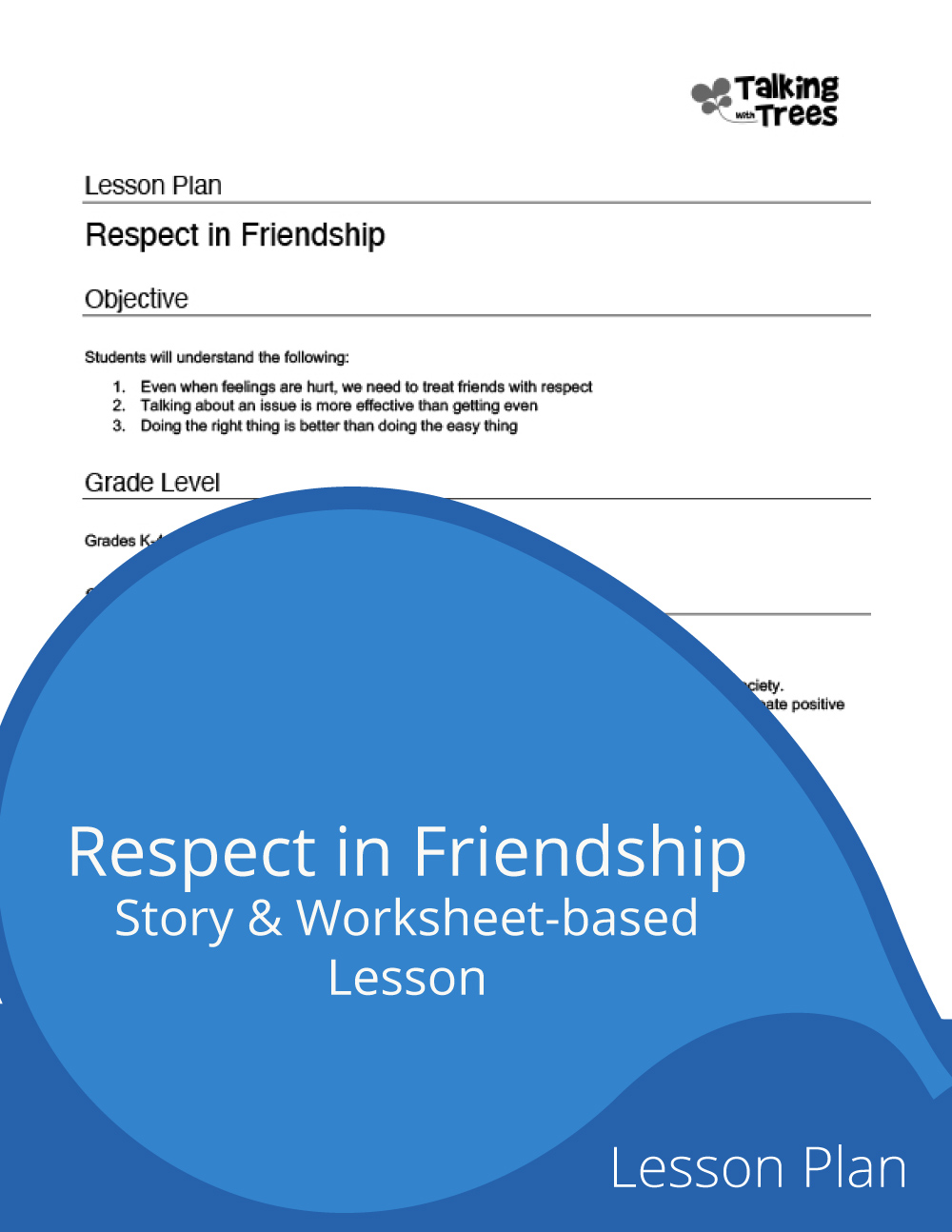 Respect in Friendship Lesson Plan Character Ed / SEL for kids